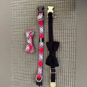 Dapper Dog Collar with Bow Ties Set (M)